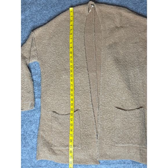 Free People Womens Phantom Long Line Neutral Tan Soft Cardigan Sweater Size S - Picture 11 of 11